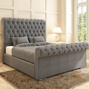Chesterfield Sleigh Bed Super King Size 6ft