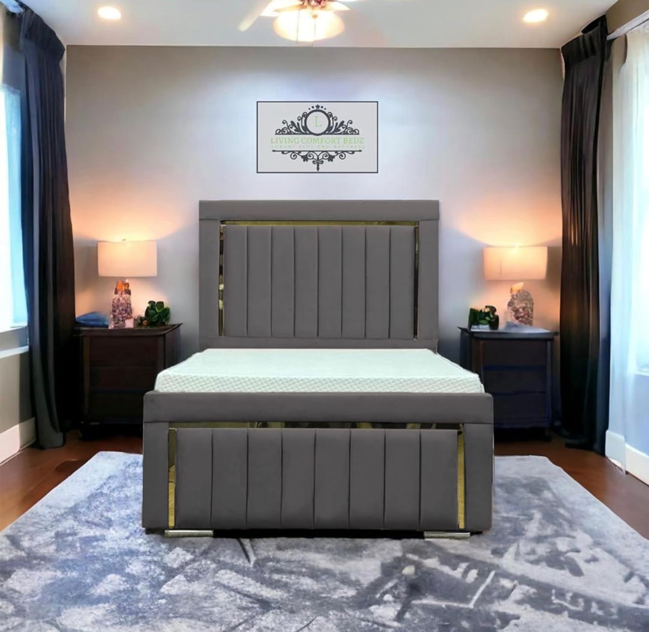 Golden Strip Luxury Frame Bed 5